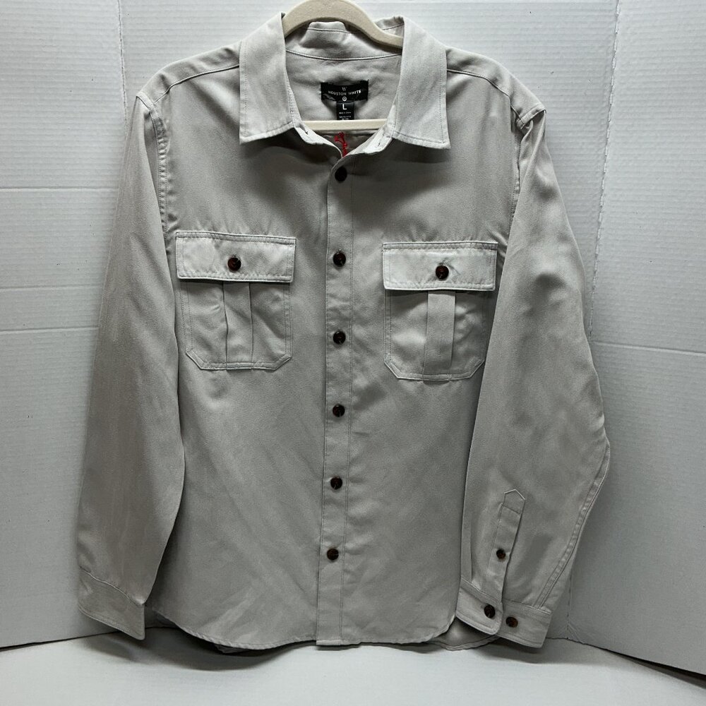 LARGE MENS LONG SLEEVE BUTTON DOWN FRONT NWT